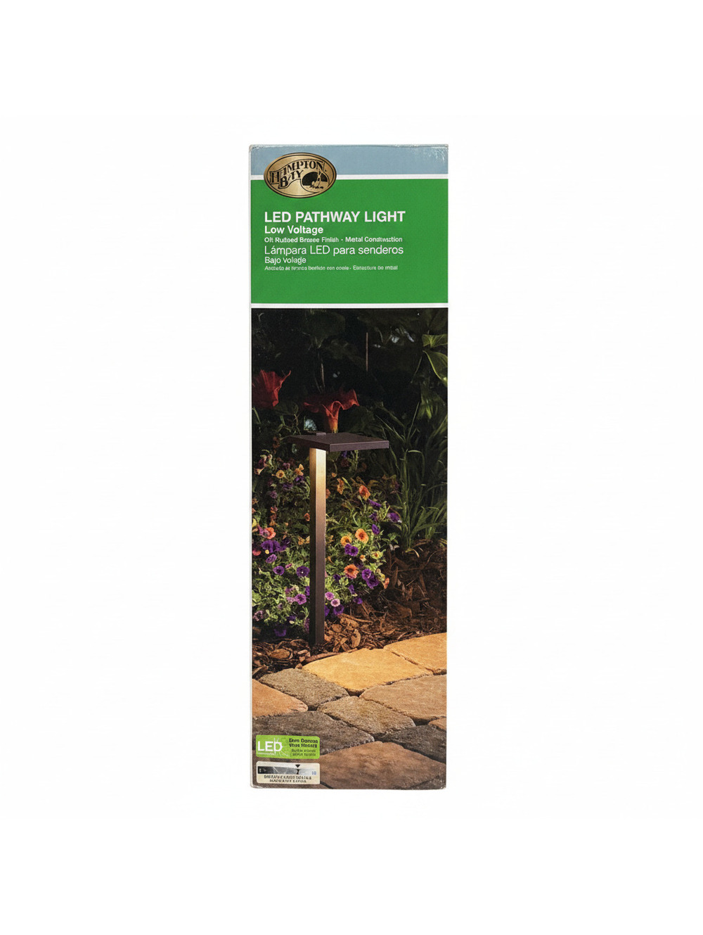 Hampton Bay LED Pathway Light, Low Voltage, Oil-Rubbed Bronze Finish, Warm White